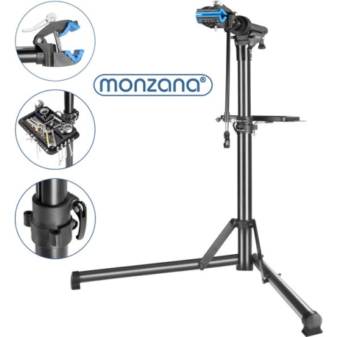 Monzana Montagestandaard Fiets Klapbaar 50 kg Snelspanner Stuurhouder 30-70mm