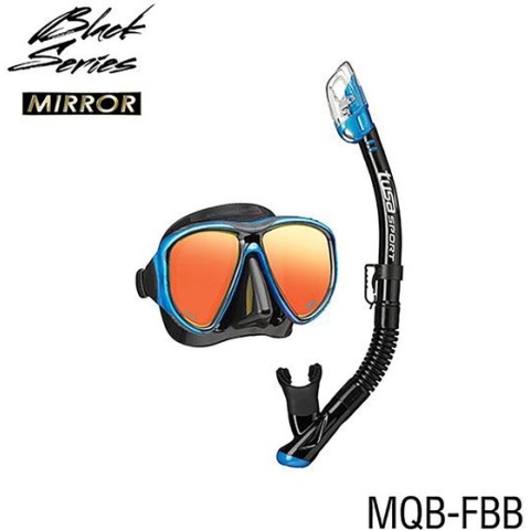 TUSAsport Snorkelmasker Duikbril Snorkelset Powerview UC2425MQB - Blauw