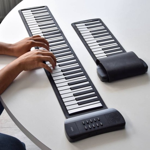 MikaMax Oprolbaar Keyboard – Digitale Piano – 61 Toetsen – 16 Instrumenttonen – Opname Functie –  Ingebouwde Luidspreker – Incl. Opbergtas – Roll Up Keyboard