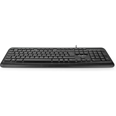 Nedis Bedraad Toetsenbord - USB-A - Multimedia - QWERTZ - Duits - Numeriek toetsenbord