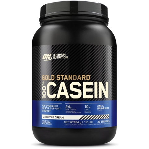 Optimum Nutrition Gold Standard 100% Casein Time Release Proteine - Cookies & Cream -  Caseïne Eiwitpoeder - 924 gram (28 servings)