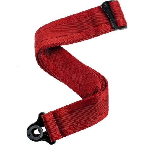 D'Addario 50BAL11 Auto Lock Blood Red gitaarband rood