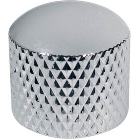 dome knob, metal, diam 19,0mmx19,0mm, push on, shaft size 6,0mm, chrome