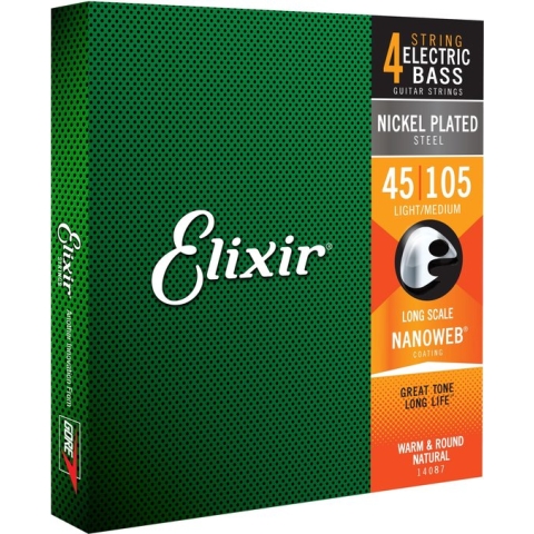 Elixir 4er bas 45-105 NanoWeb X-Long Scale Medium 14087