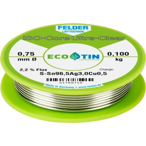Felder LAttechnik ISOCore Ultra Clear SAC305 Soldeertin Spoe