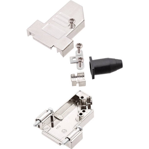 encitech DTSL09-RG-SJS-M2.5-S-K 6560-2218-31 D-sub behuizing Aantal polen: 9 Tinspuitgiet 45 ° Metaal 1 stuk(s)