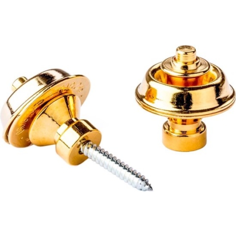 Dunlop SLS1504G Straplok Traditional Strap Retainer System Gold
