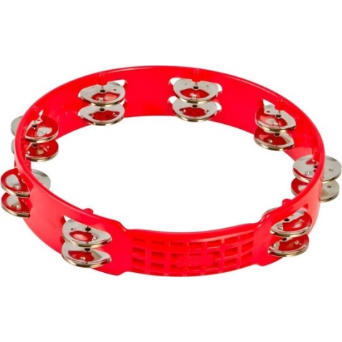 Latin Percussion LPA191 Aspire Plastic Tambourine Red 10 Inch