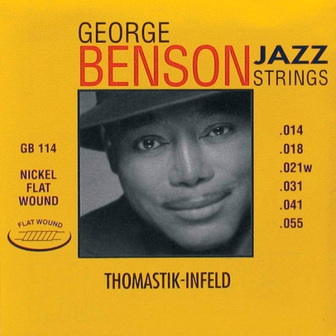 snaren 14-55 George Benson GB 114 nikkel Flat wound