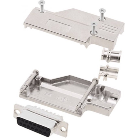 encitech DCMR-FK-25-DBS-K 6355-0065-13 D-sub female connectorset 90 ° Aantal polen: 25 Soldeerkelk 1 set(s)