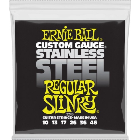 Ernie Ball Stainless Steel Regular Slinky 2246 - Gitaarsnaren voor elektrisch gitaar .010 - .046