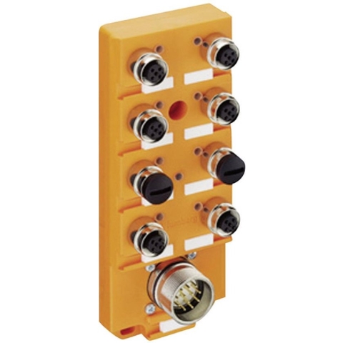 Lumberg Automation ASBS 8/LED 5-4 11130 Passieve sensor/actorbox M12-verdeler met metalen schroefdraad 1 stuk(s)