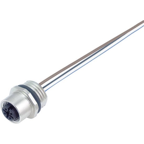 Binder 09-3432-700-04 Sensor/actuator steekconnector M12 Aantal polen: 4 Bus, inbouw 1 stuk(s)