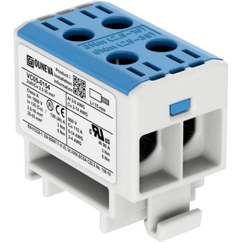 Ouneva Group VC05-0154 Verdeelblok Blauw 1 stuk(s)