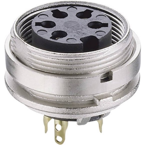 Lumberg KGV 60 DIN-connector Bus, inbouw verticaal Aantal polen: 6 Zilver 1 stuk(s)