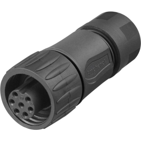 Amphenol C016 30D006 110 12 Ronde stekker Koppeling, recht Serie (ronde connectors): C016 Totaal aantal polen: 6 + PE 1