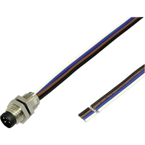 BKL Electronic 2703000 Sensor/actuator inbouwstekker M12 Aantal polen: 3 5 m 1 stuk(s)