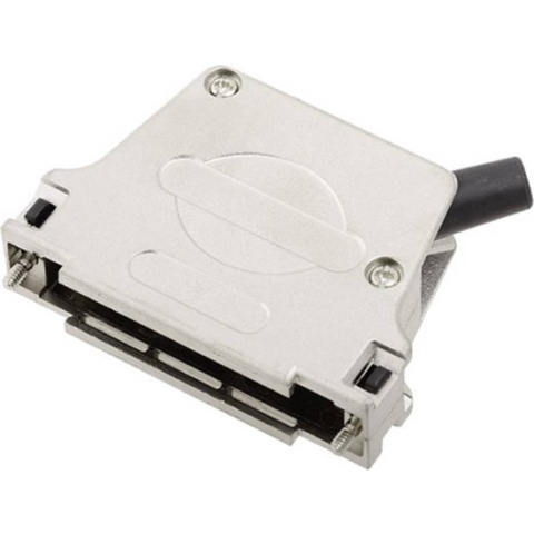 encitech D45ZF37-RG-K 7960-0206-14 D-sub behuizing Aantal polen: 37 Volledig metaal 45 ° Zilver 1 stuk(s)