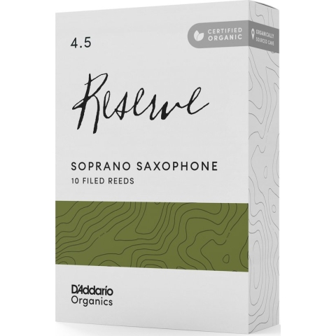 D'Addario Woodwinds Organic Reserve Soprano Saxophone Reeds 4.5 (10 stuks)