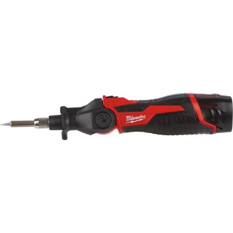 Milwaukee M12 SI-201C 12V Li-Ion accu Subcompacte Soldeerbout set (1x 2Ah accu) in koffer