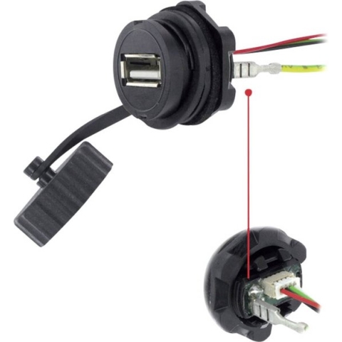 USB 2.0 bus A Chassisbus, inbouw 1310-0005-01 M20 1310-0005-01 encitech 1 stuk(s)