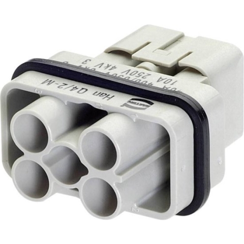 Harting 09 12 006 3041 Stekker inzetstuk Han® Q 4 + 2 + PE Crimpen 1 stuk(s)