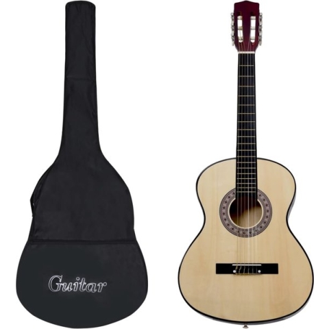 vidaXL Gitaar klassiek beginner met tas 3/4 36