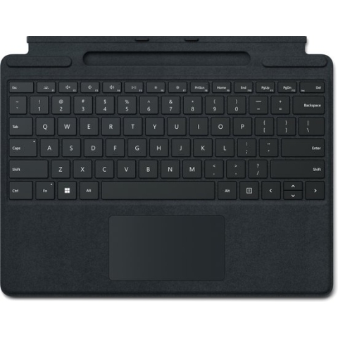 Microsoft Surface Pro Signature Type Cover Qwerty Toetsenbord - Zwart