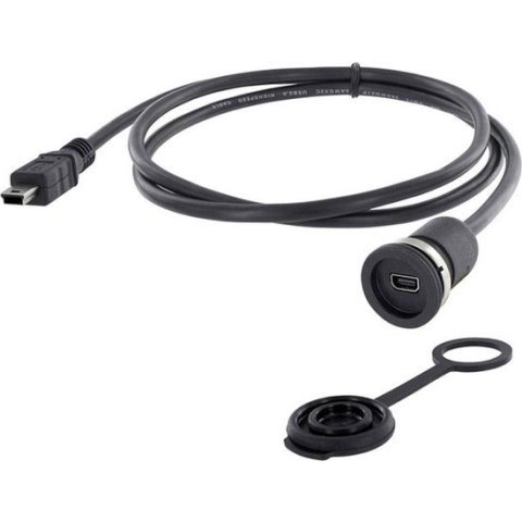 Mini-USB 2.0 type B Chassisbus, inbouw M16 1310-1011-01 encitech 1 stuk(s)