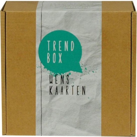 Wenskaarten Bedrijvenbox Trendy Wenskaarten (75 stuks)