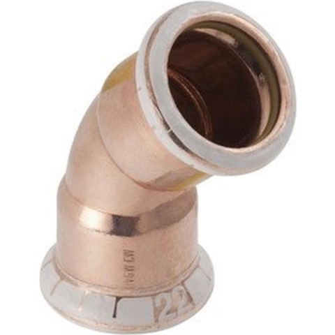 Geberit Mapress koper-gas bocht 45° (gas) 54mm