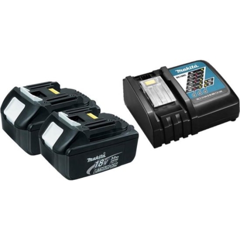 Makita Accu Starterset 18V DC18RC 2x BL1830B - Y-00197