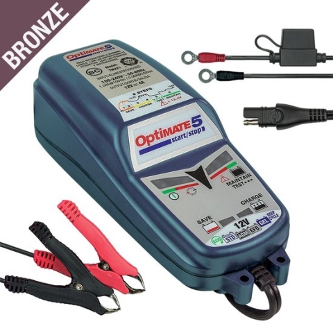 Optimate 5 Druppellader - Auto Motor Acculader Start/Stop 12 Volt / 4A - TM-220