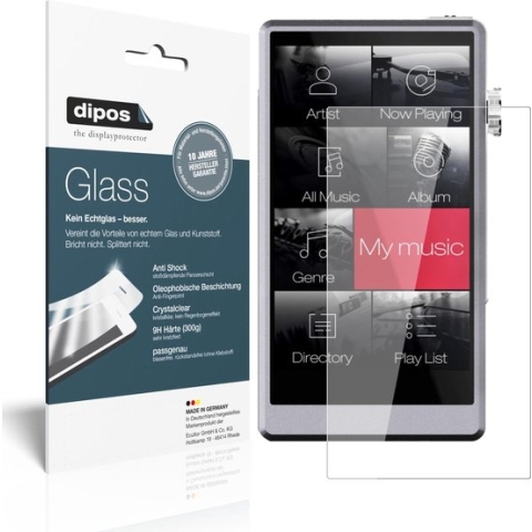 dipos I 2x Pantserfolie helder compatibel met iBasso DX150 Beschermfolie 9H screen-protector