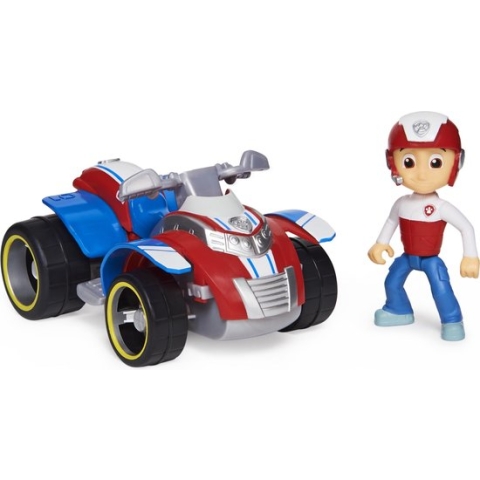 PAW Patrol , rescue racer Ryder’s Rescue ATV-voertuig met verzamelfiguur, voor kinderen vanaf 3 jr.