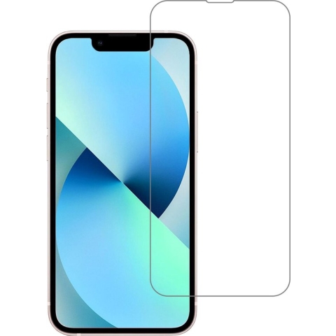 iPhone 13 Screenprotector Glas Tempered Glass Gehard Met Dichte Notch
