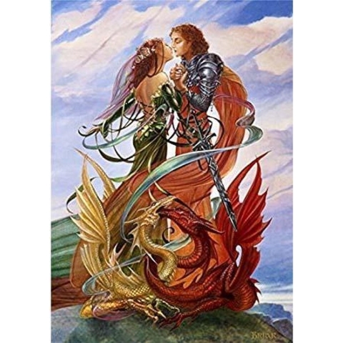 Briar Wenskaart Dragon Handfasting