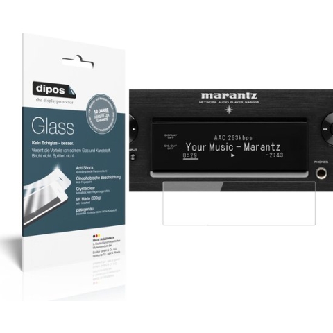 dipos I 2x Pantserfolie helder compatibel met Marantz NA 6006 Beschermfolie 9H screen-protector