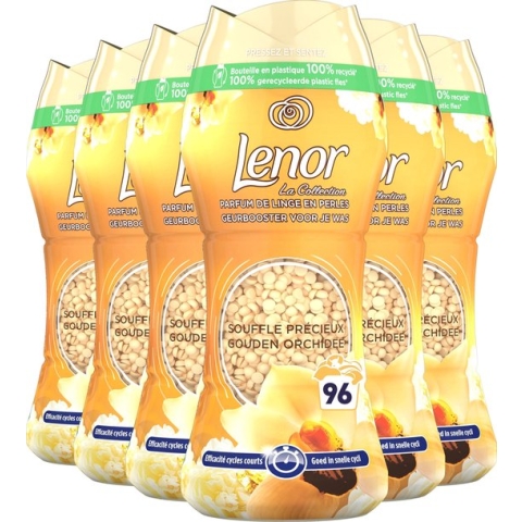 Lenor Geurbooster Gouden Orchidee - Geurparels - 6x16 Wasbeurten - Voordeelverpakking