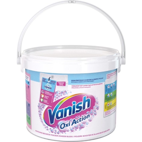 Vanish Oxi Action Whitening Booster Poeder - Vlekverwijderaar Voor Witte Was - 2,7 kg