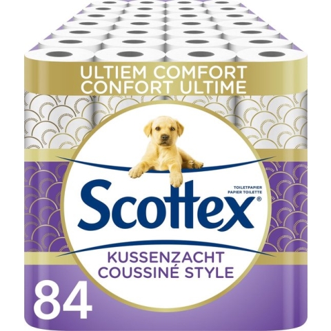 Scottex toiletpapier - Kussenzacht Design wc papier - 84 rollen