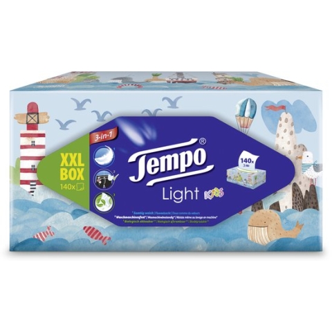 Tempo XXL Light box - Tissuebox - 8 x 140 tissues