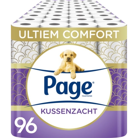 Page toiletpapier - 96 rollen - Kussenzacht wc papier (3-laags) - met extra zijde - Voordeelverpakking