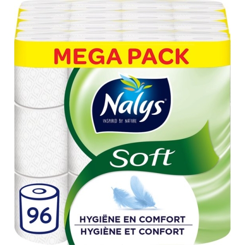 Nalys Soft Toiletpapier - 2 lagen - 96 rollen