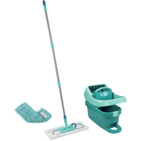 Leifheit vloerwisser Profi XL - compleet systeem met wieltjes - micro duo doek + GRATIS static stofdoek - 42 cm wisbreedte