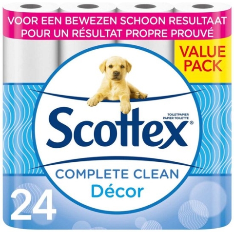 Scottex - Complete Clean - 2-laags WC Papier - 24 rollen