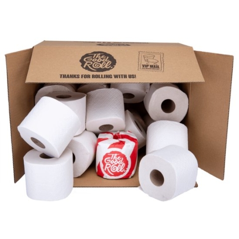 The Good Roll | The Wrapless Choice - Toiletpapier - 48 plusrollen - Duurzaam wc papier - 3 laags