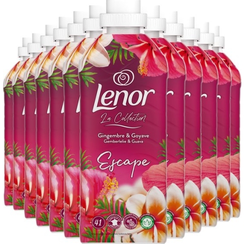 Lenor Gemberlelie en Guave - Wasverzachter - 12 x 41 Wasbeurten Voordeelverpakking
