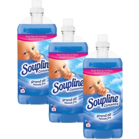 Soupline Hemels Fris Geconcentreerde Wasverzachter 3 x 1.3 L - Voordeelverpakking
