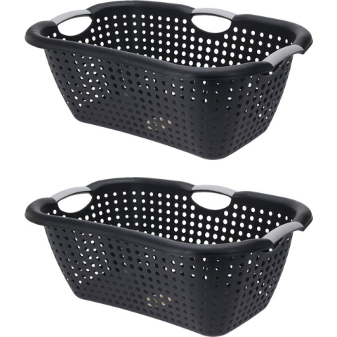 Storage Solutions Wasmanden met handvatten 2x stuks - 26L - kunststof